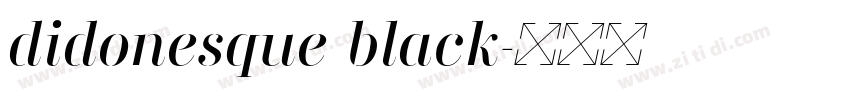 didonesque black字体转换
